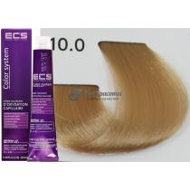 Стійка фарба для волосся 10.0 Платиновий блондин ECS, 100 мл
