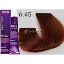 Стійка фарба для волосся 6.45 Мідно-махагоновий темний блондин ECS, 100 мл