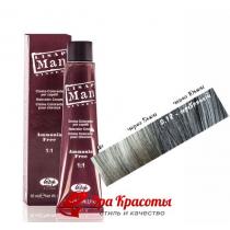 Крем-фарба для волосся 0/18 світло-сріблястий Man Color Lisap, 60 мл