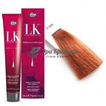 Крем-фарба для волосся 7/66 блондин мідний інтенсивний LK OPC Lisap, 100 мл