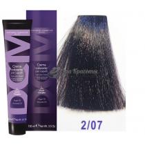 Крем-фарба для волосся 2/07 коричневий пісочний Hair color cream DCM. 100 мл