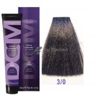 Крем-фарба для волосся 3/0 темно-каштановий Hair color cream DCM. 100 мл