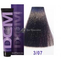 Крем-фарба для волосся 3/07 темно-каштановий пісочний Hair color cream DCM. 100 мл