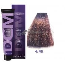 Крем-фарба для волосся 4/40 каштановий махагоновий глибокий Hair color cream DCM. 100 мл
