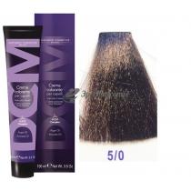Крем-фарба для волосся 5/0 світло-каштановий Hair color cream DCM. 100 мл