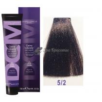 Крем-фарба для волосся 5/2 світло-каштановий попелястий Hair color cream DCM. 100 мл