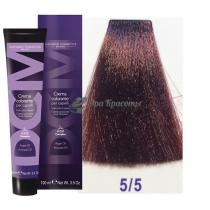 Крем-фарба для волосся 5/5 світло-каштановий червоний Hair color cream DCM. 100 мл