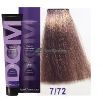 Крем-фарба для волосся 7/72 блондин бежево-попелястий Hair color cream DCM. 100 мл