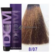 Крем-фарба для волосся 8/07 світлий блондин пісочний Hair color cream DCM. 100 мл