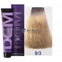 Крем-фарба для волосся 9/3 дуже світлий блондин золотистий Hair color cream DCM. 100 мл
