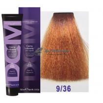 Крем-фарба для волосся 9/36 дуже світлий блондин золотисто-мідний Hair color cream DCM. 100 мл
