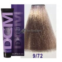 Крем-фарба для волосся 9/72 дуже світлий блондин бежево-попелястий Hair color cream DCM. 100 мл