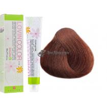 Стійка фарба для волосся 7.35 Блонд теплого тютюнового відтінку Lovin Color Lovien Essential, 100 мл