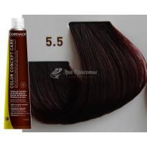 Безаміачна тонуюча фарба для волосся 5.5 Світло-каштановий махагоновий Color Concept Care Coiffance, 100 мл
