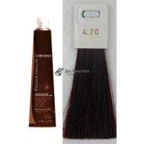 Стійка фарба для волосся 4.20 Каштановий фіолетовий Color Permanent Papillon Care Coiffance, 100 мл