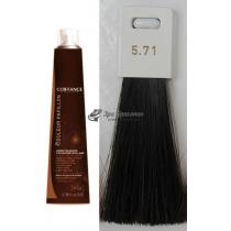 Стійка фарба для волосся 5.71 Коричневий попелястий світло-коричневий Color Permanent Papillon Care Coiffance, 100 мл