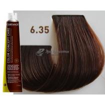 Безаміачна тонуюча фарба для волосся 6.35 Темний блондин золотисто-махагоновий Color Concept Care Coiffance, 100 мл