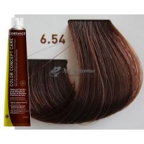 Безаміачна тонуюча фарба для волосся 6.54 Темний блондин махагоново-мідний Color Concept Care Coiffance, 100 мл