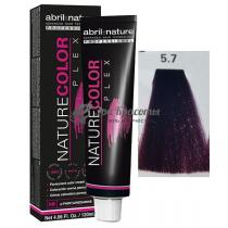 Фарба для волосся 5.7 Світло-каштановий фіолетовий Color Plex Abril Et Nature, 120 мл