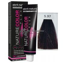 Фарба для волосся 5.97 Світло-каштановий коричневий фіолетовий Color Plex Abril Et Nature, 120 мл