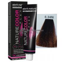Фарба для волосся 6.34N Темно-русявий золотисто-мідний Color Plex Abril Et Nature, 120 мл