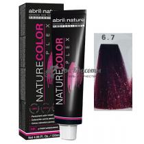Фарба для волосся 6.7 Темно-русявий фіолетовий Color Plex Abril Et Nature, 120 мл