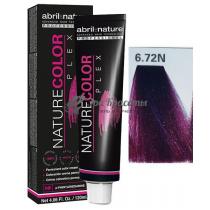 Фарба для волосся 6.72N Темно-русявий фіолетовий ірисовий Color Plex Abril Et Nature, 120 мл