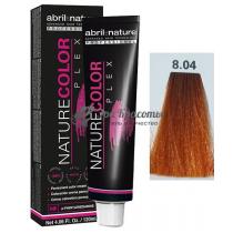 Фарба для волосся 8.04 Світло-русявий натуральний мідний Color Plex Abril Et Nature, 120 мл