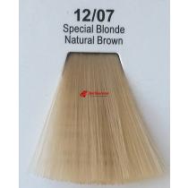 Фарба для волосся стійка 12.07 Спеціальний Блонд Натуральний Коричневий Master Lux, 60 мл