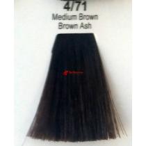 Фарба для волосся стійка 4.71 Шатен коричнево-Попелястий Master Lux, 60 мл