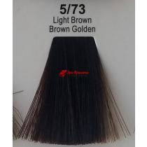 Фарба для волосся стійка 5.73 Світлий Шатен коричнево-Золотистий Master Lux, 60 мл