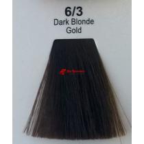 Фарба для волосся стійка 6.3 Темно-русявий Золотистий Master Lux, 60 мл