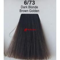 Фарба для волосся стійка 6.73 Темно-русявий коричнево-Золотистий Master Lux, 60 мл