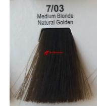 Фарба для волосся стійка 7.03 Середньо-Русявий Натуральний Золотистий Master Lux, 60 мл