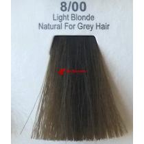Фарба для волосся стійка 8.00 Світло-русявий Натуральний для сивини 60 мл Master LUX