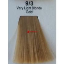 Фарба для волосся стійка 9.3 Дуже Світлий Блонд Золотистий Master Lux, 60 мл