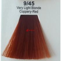 Фарба для волосся стійка 9.45 Дуже Світлий Блонд мідно-Червоний Master Lux, 60 мл
