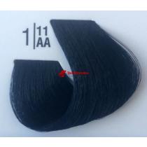 Крем-фарба для волосся для волосся 1 / 11АА Синяво-чорний Basic color Spa Master Professional, 100 мл