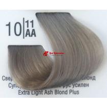 Крем-фарба для волосся 10 / 11АА Сверхсветлий дуже попелястий блонд Basic color Spa Master Professional, 100 мл