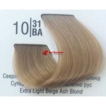 Крем-фарба для волосся 10 / 31ВА Сверхсветлий холодний бежевий блонд Basic color Spa Master Professional, 100 мл