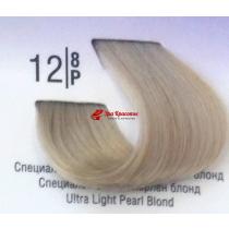 Крем-фарба для волосся 12 / 8Р Спеціальний світлий перлинний блонд Basic color Spa Master Professional, 100 мл