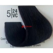 Крем-фарба для волосся 5 / 24VС Світлий перламутровий мідний шатен Basic color Spa Master Professional, 100 мл