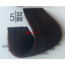 Крем-фарба для волосся 5 / 32ВV Світлий бежевий перламутровий шатен Basic color Spa Master Professional, 100 мл