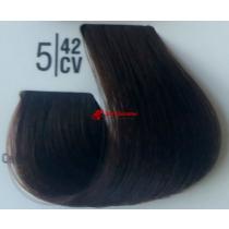 Крем-фарба для волосся 5 / 42СV Світлий мідний перламутровий шатен Basic color Spa Master Professional, 100 мл