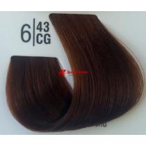 Крем-фарба для волосся 6 / 43CG Темний рудий блонд Basic color Spa Master Professional, 100 мл
