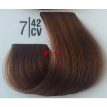 Крем-фарба для волосся 7 / 42СV Мідний перламутровий блонд Basic color Spa Master Professional, 100 мл