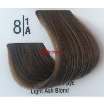 Крем-фарба для волосся 8 / 1А Світлий попелястий блонд Basic color Spa Master Professional, 100 мл
