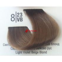 Крем-фарба для волосся 8 / 23VВ Світлий перламутровий бежевий блонд Basic color Spa Master Professional, 100 мл