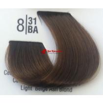 Крем-фарба для волосся 8 / 31ВА Світлий холодний бежевий блонд Basic color Spa Master Professional, 100 мл