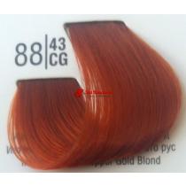 Крем-фарба для волосся 88 / 43CG Інтенсивний світлий рудий блонд Basic color Spa Master Professional, 100 мл
